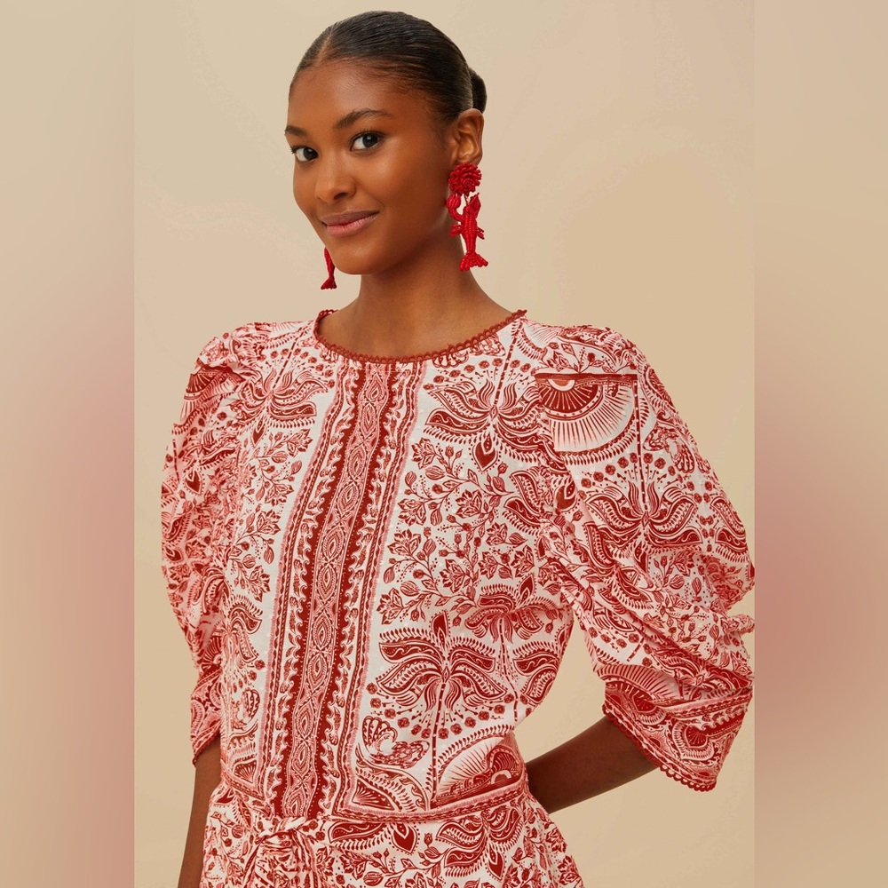 FARM RIO Red River Ride Blouse - Brand New, Never Worn!